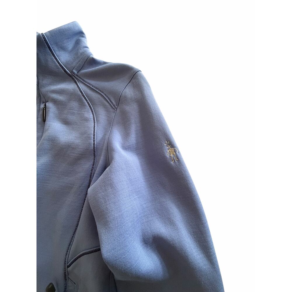 Smartwool PhD Merino Wool Full Zip Jacket XS Lavender Blue Gorpcore Hiking Apres - Picture 3 of 8